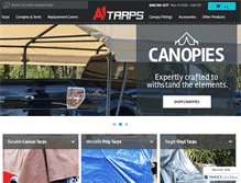 Tablet Screenshot of a1tarps.com